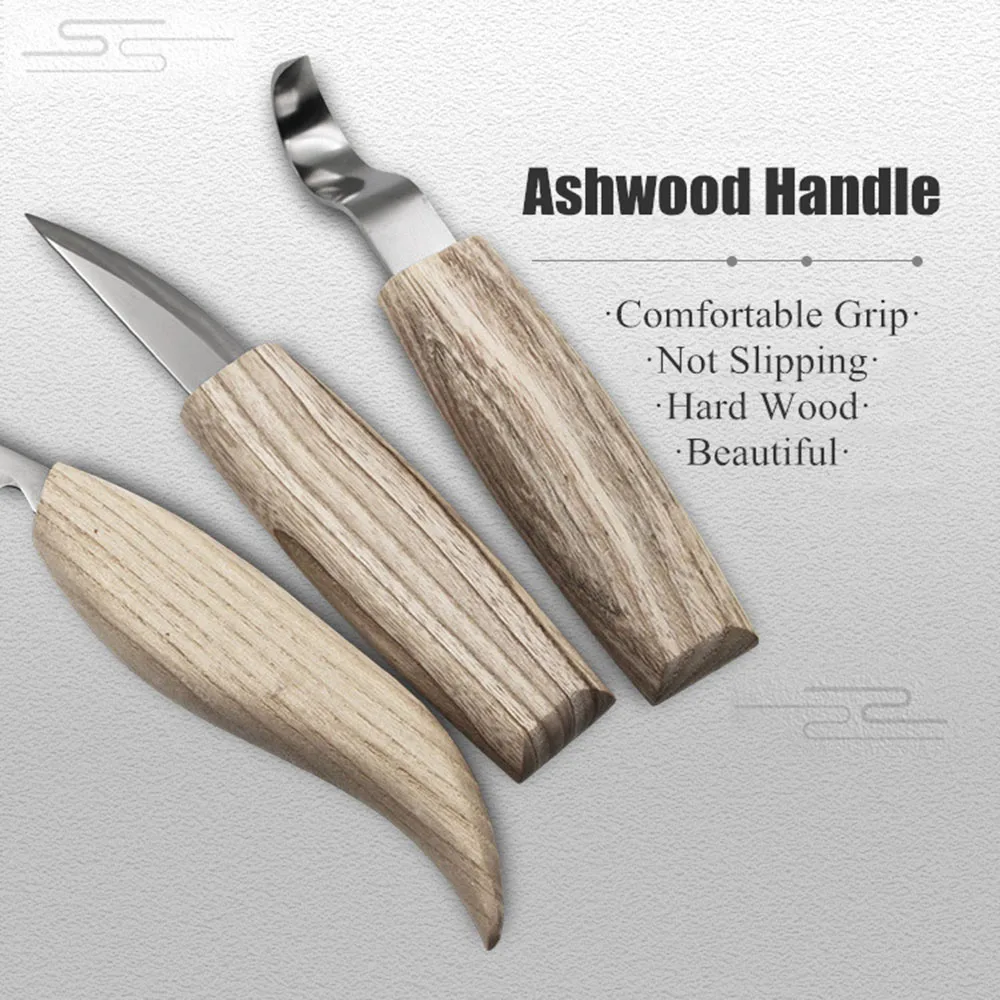 6 комплектов деревообрабатывающих гравировальных инструментов с маслом воском