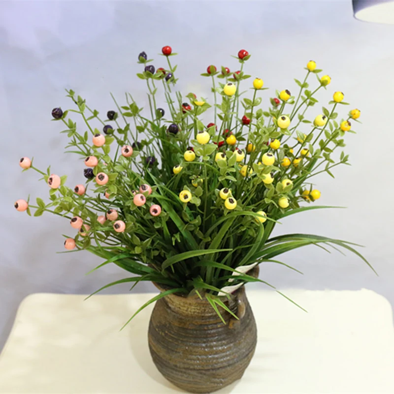 Имитация ягод пластиковые поддельные растения цветы домашний сад украшения