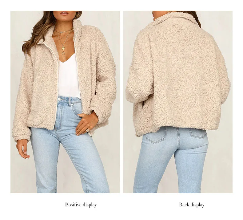 Элегантный костюм из искусственного меха пальто Для женщин 2019 осень зима теплый