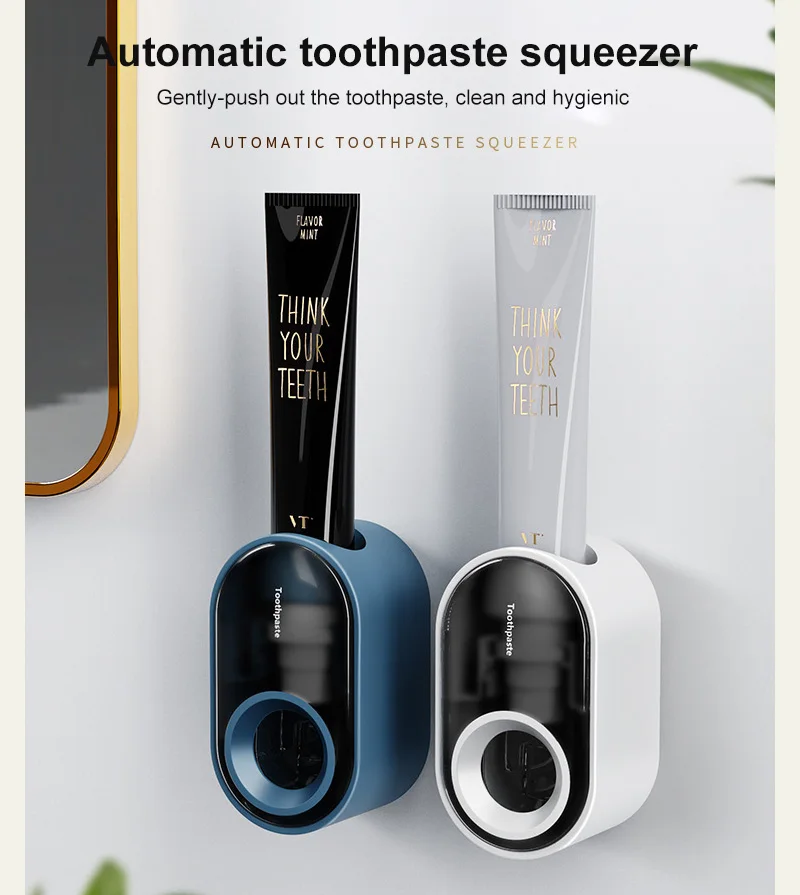 

Настенный автоматический диспенсер для зубной пасты для ванной аксессуары комплект дозатор зубной пасты дозатор для ванной комнаты Зубная...
