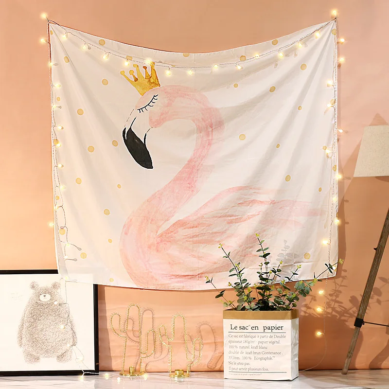 Фон для фотосъемки с изображением фламинго настенное украшение детской комнаты