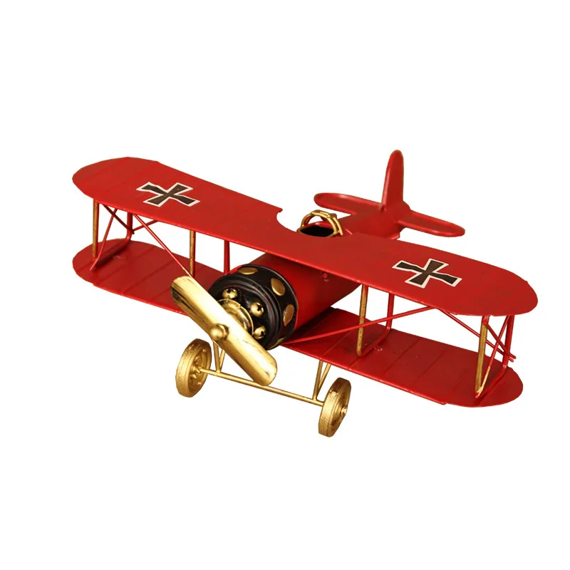 Забавная горячая красная Ретро модель индастриального самолета маленькие
