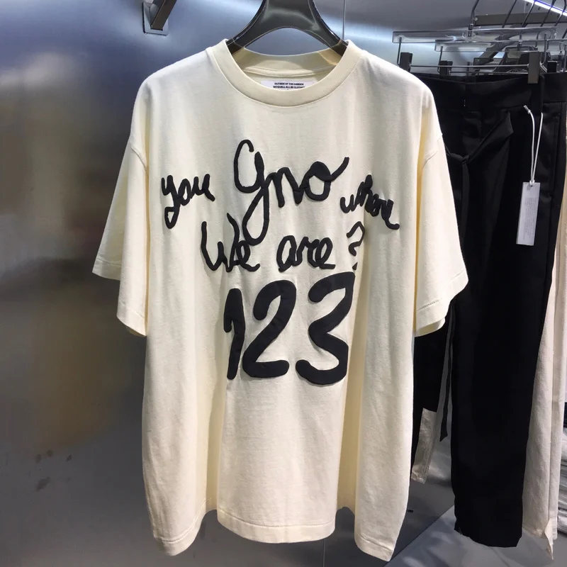 

Vintage RRR123 T Shirt Men 1:1 High Quality RRR123 T-shirt Fashion Casual Tee Graffiti Women Tops Men Clothing Couple Clothes
