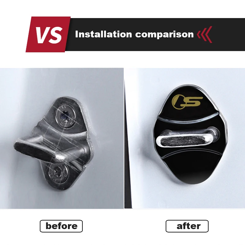 4 шт. защитный чехол для автомобиля автомобильный дверной замок автомобильные