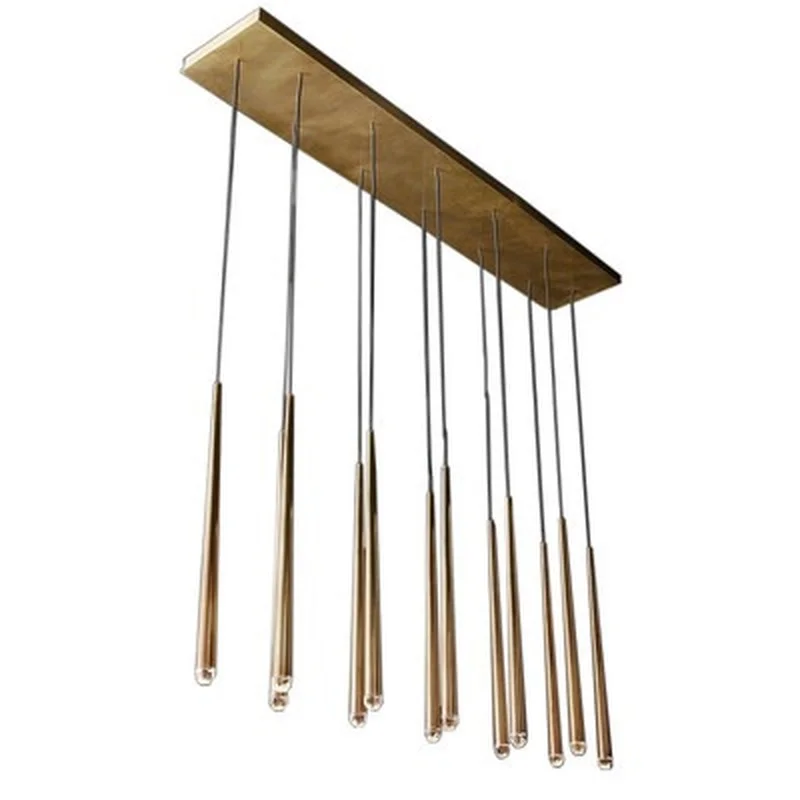 Американское роскошное Медь провод для люстры подвесные RH Лофт светодиодный