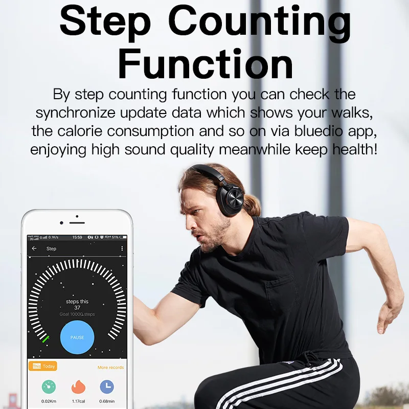 Bluetooth-наушники Bluedio T7 Plus активное шумоподавление поддержка SD-карты | Электроника