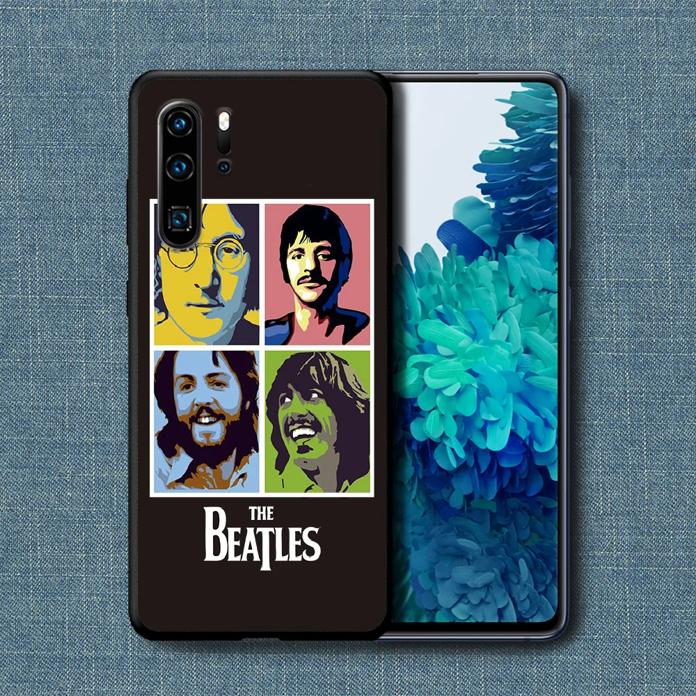 

The Beatle Rock Band Phone Case For Huawei P Mate Smart 10 20 30 40 Lite Z 2019 Pro black Shell Fashion Cover Tpu Bumper Trend