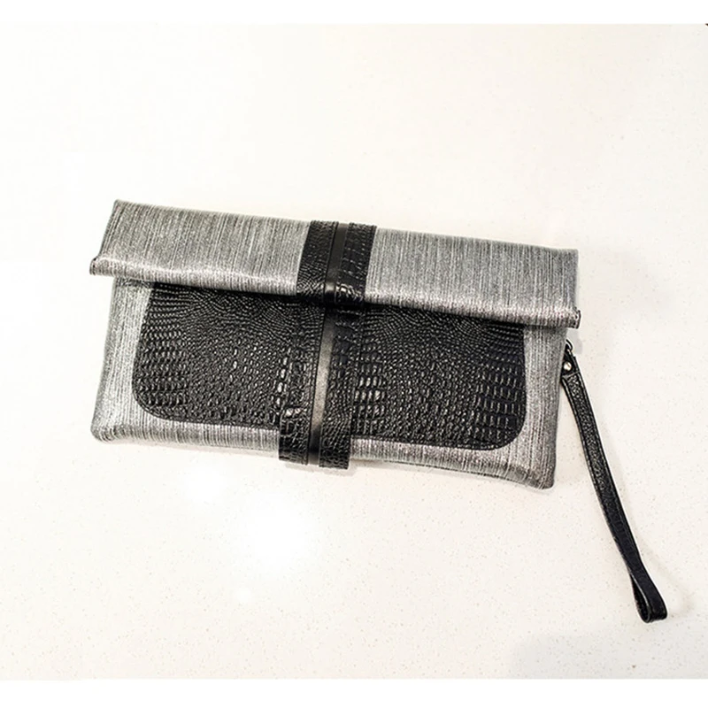 XMESSUN новая сумка-клатч из натуральной кожи с крокодиловым узором Складная