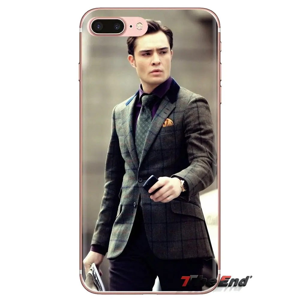 Сплетница Ed Westwick Чак бас для iPhone XS Max XR X 4 4s 5 5S 5C SE 6 6S 7 8 Plus samsung Galaxy J1 J3 J5 J7 A3 A5 корпус |