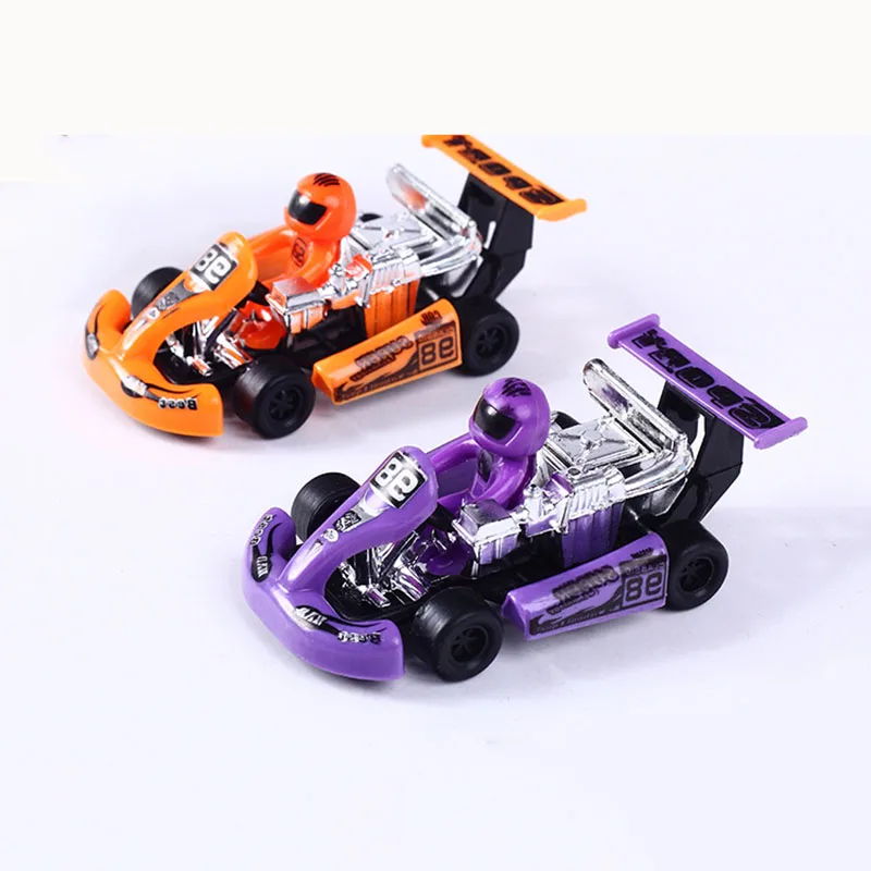 Детский мультяшный мини автомобиль для бега набор игрушек забавные пластиковые