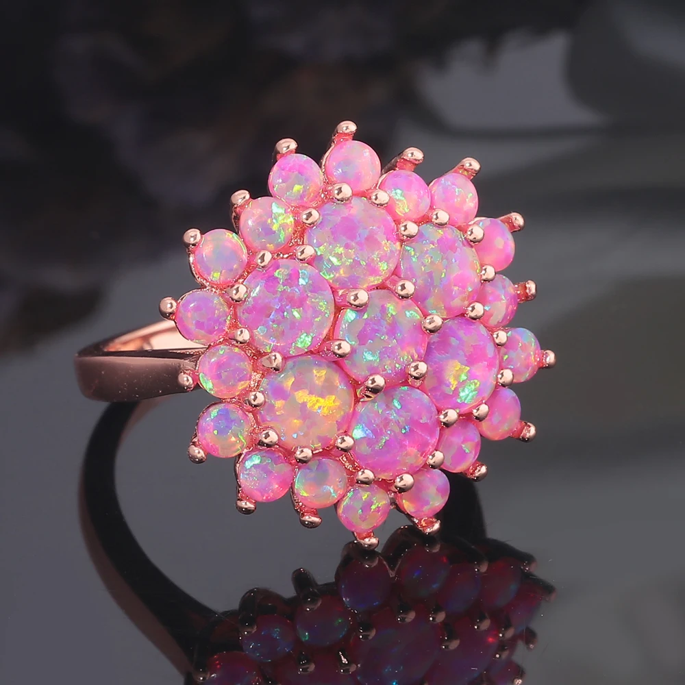 Cinily создан Розовый огненный Опал розовое золото Цвет оптовая продажа Лидер