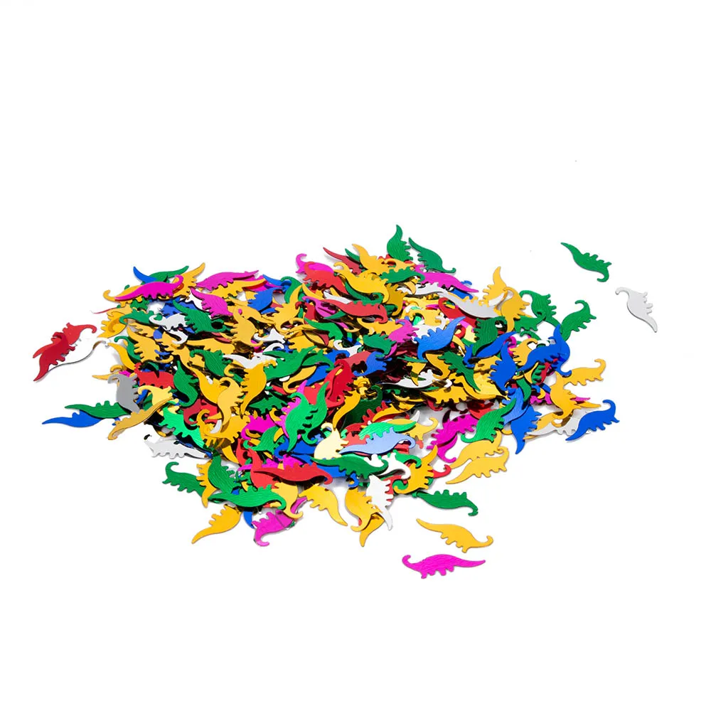 Конфетти в форме динозавра для вечеринки смешанные цвета настольные украшения