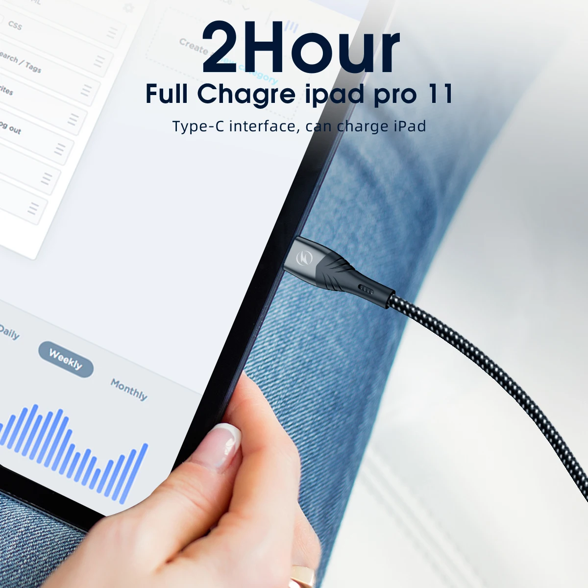 FONKEN USB C Magnetic Cable 100W 5A Fast Charging Phone Cable Type C to C 90 Degree Magnet Charger for Ipad Pro11 Samsung Tablet