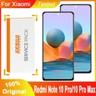 ЖК-дисплей 6,67 дюйма для Xiaomi Redmi Note 10 ProM2101K6G, AMOLED дисплей с сенсорным экраном и дигитайзером в сборе, Note 10 Pro Max, M2101K6I, оригинал