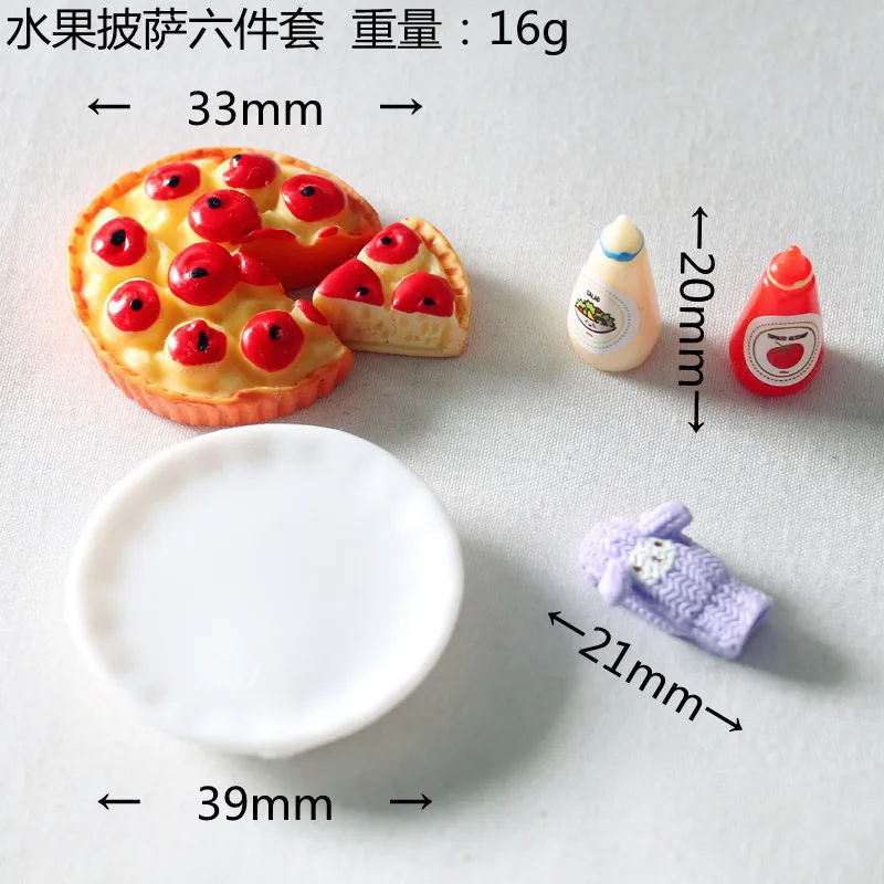 

A Miniature Model Of A Fruit Pizza Plate In A Dollhouse Is Filmed As A Prop Set