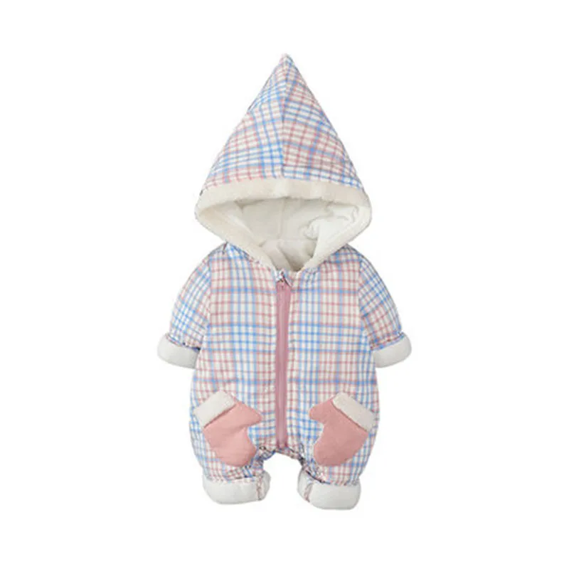2019 New Baby One Piece Creeper Suit Autumn And Winter Clothes Plus Cotton For Boys Girls | Мать и ребенок