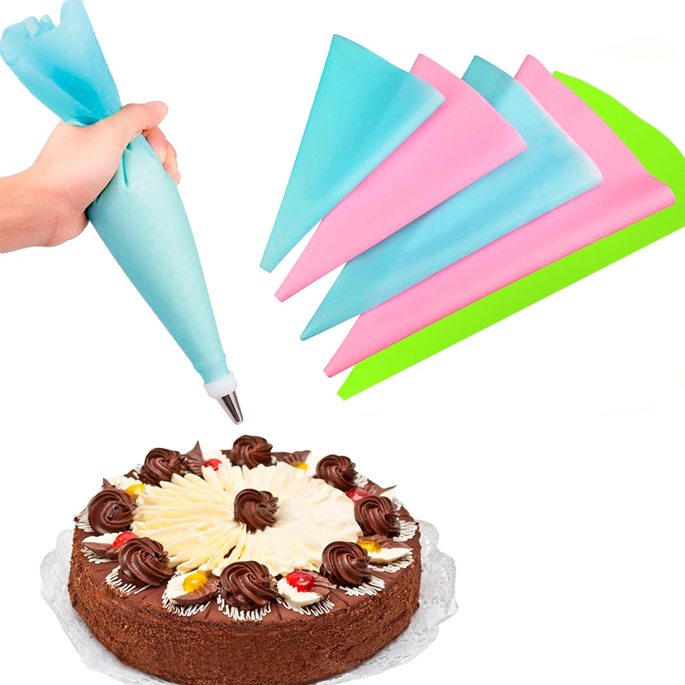 

1PC Kitchen Gadgets Cream Pastry Bag Baking Accessories DIY Cake Decorating Food Grade EVA Reusable Piping Bags