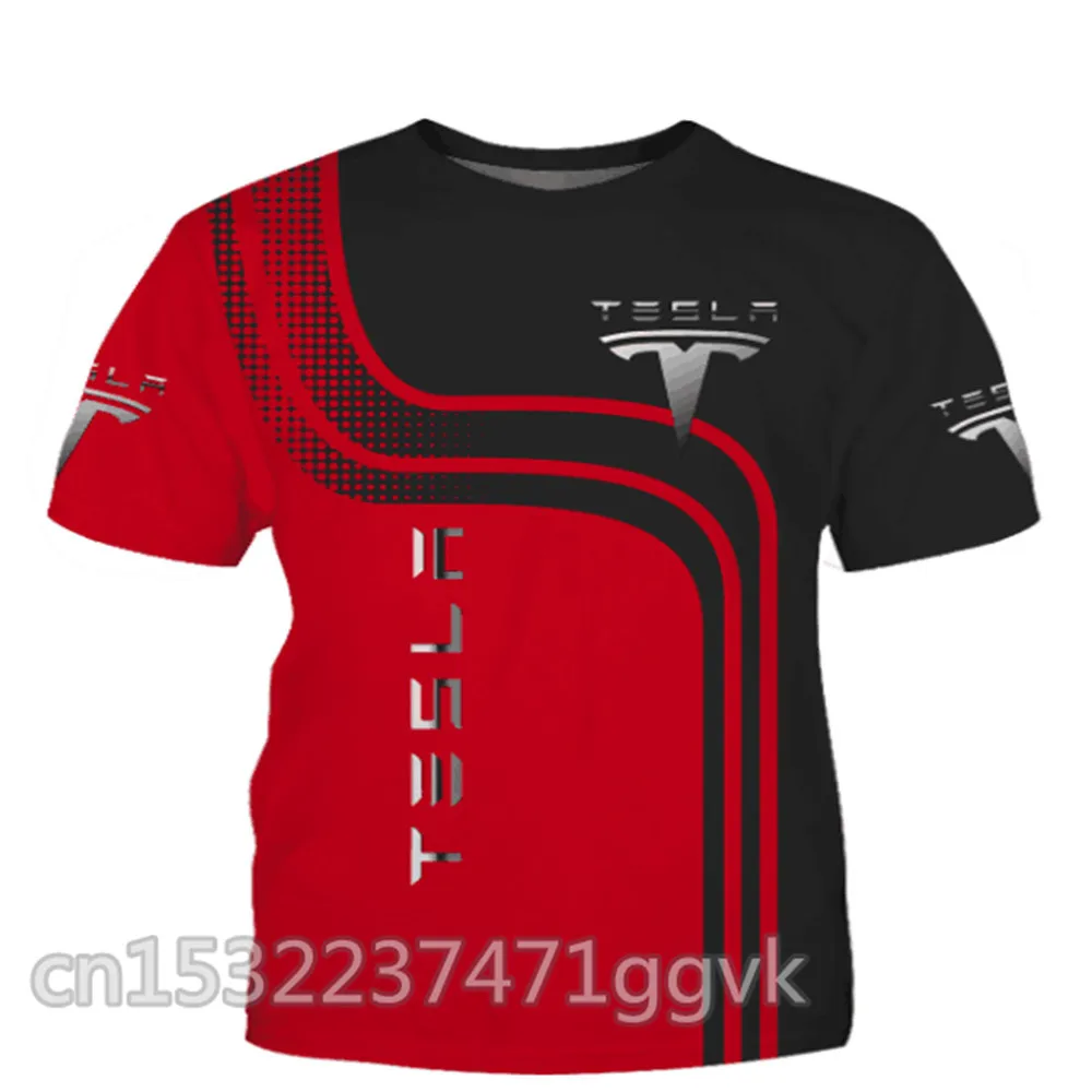 Мужская майка с коротким рукавом Tesla VW автомобиль 3D логотип мужские летних