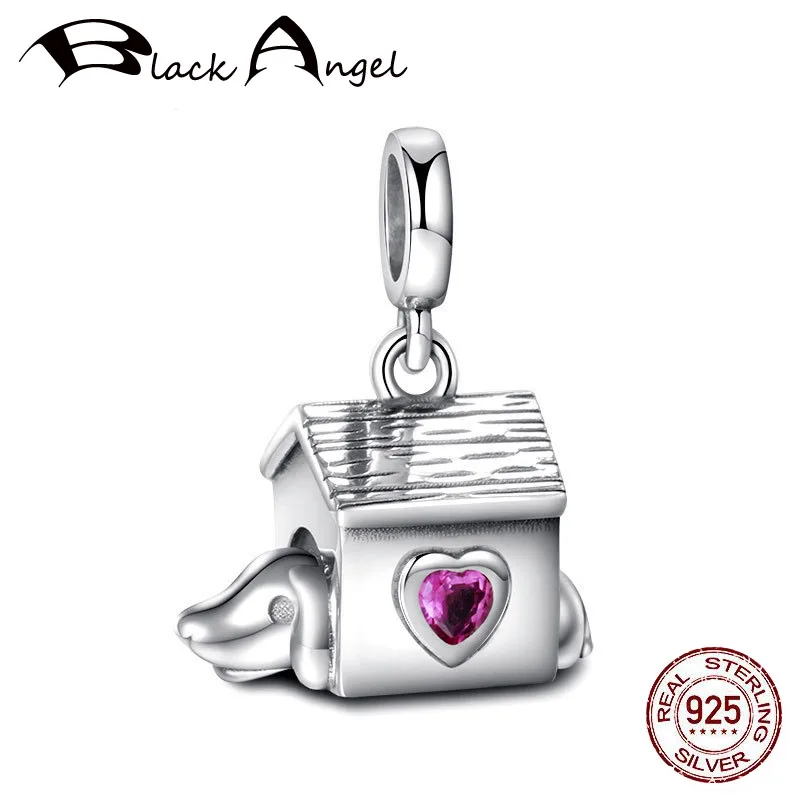 Бусина Шарм Черный Ангел из серебра 925 пробы с фианитами|Бусины| |