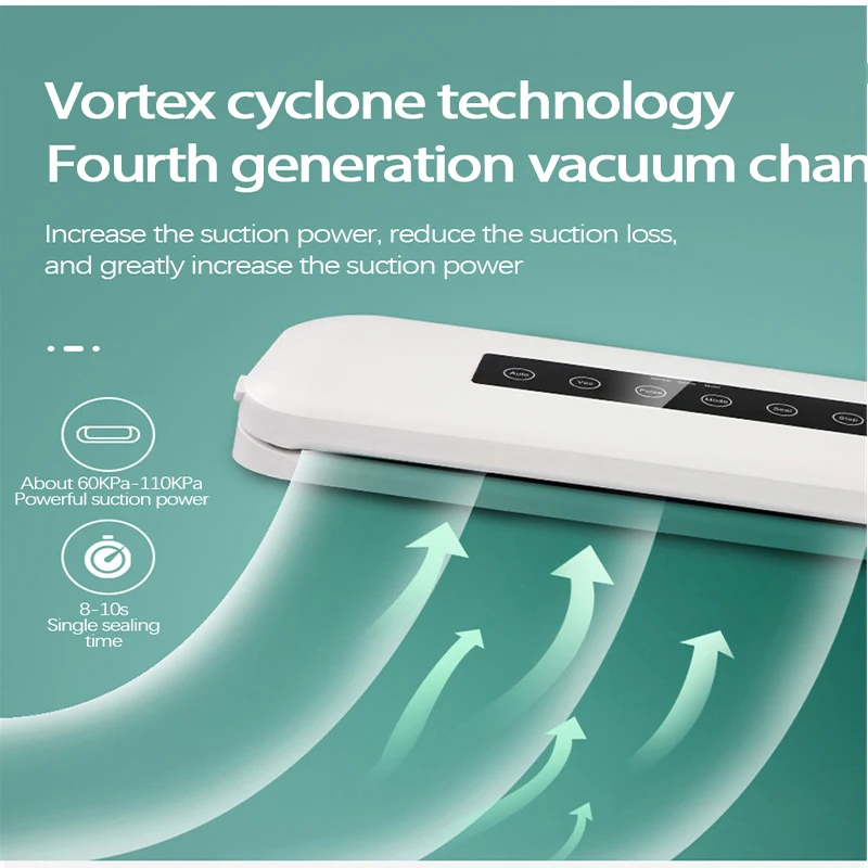 

Home Touch Automatic Food Storage Vacuum Sealing Packaging Machine Small Plastic Sealing Machine With Wine Stopper Vacuum Bags