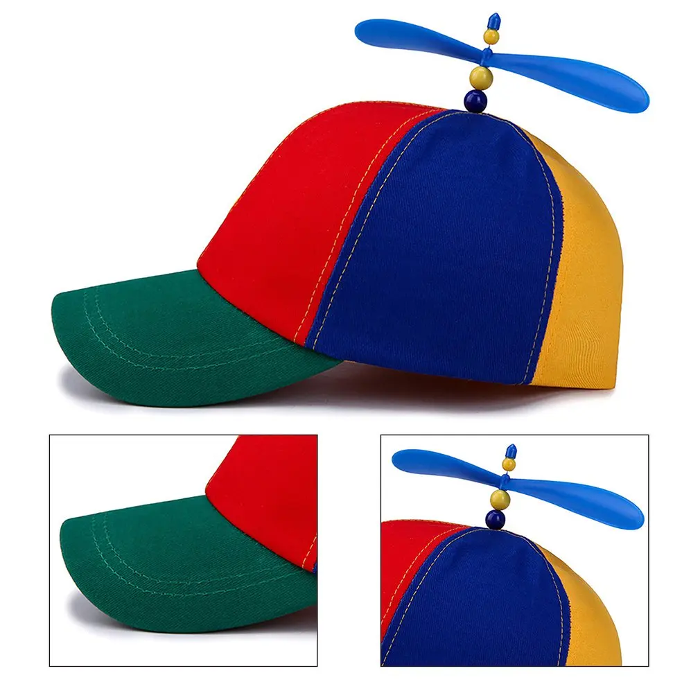 

Fashion Colorful Bamboo Dragonfly Patchwork baseball cap Adult Helicopter Propeller funny Adventure dad hat Snapback hat