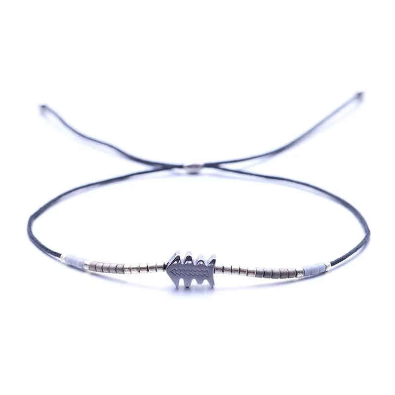 Meekuo милый тонкий браслет из нержавеющей стали богемные украшения браслеты