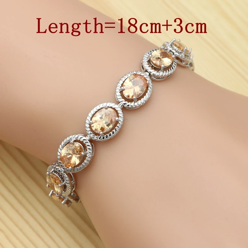 Шампанское яйцо кубического циркония серебро 925 комплекты украшений для женщин