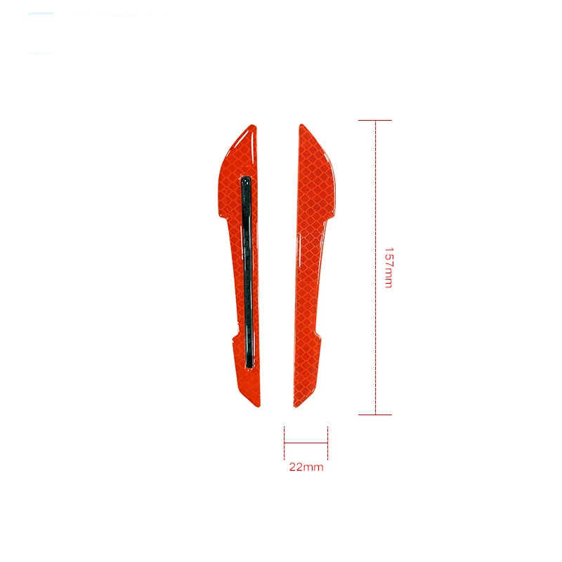 

2pcs Car Rearview Mirror Reflective Warning Stickers Reflective Strip Car Mirror Decorative Anti-collision Strip Car Styling