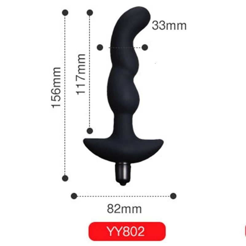 Силиконовый анальный вибратор YEAIN 10 скоростей массажер простаты большая