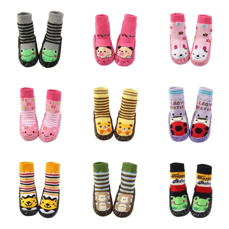 

Winter Infant Animal Newborn Sock Baby Socks Rubber Soles Toddler Floor Socks Shoe Anti Slip Soft Sole Sock