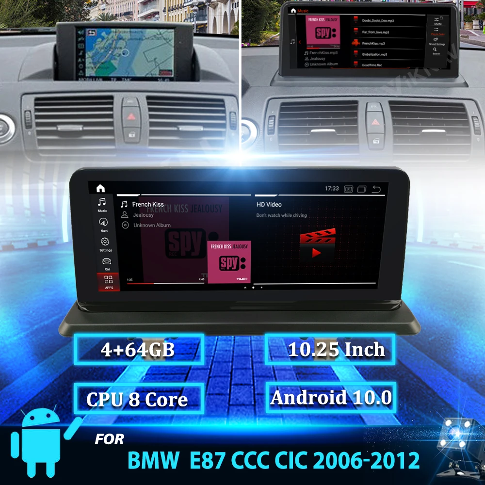 

Android 10.0 Car Radio for BMW E87 2006-2012 CIC CCC GPS Navigation Car DVD Multimedia Player auto Stereo Carplay