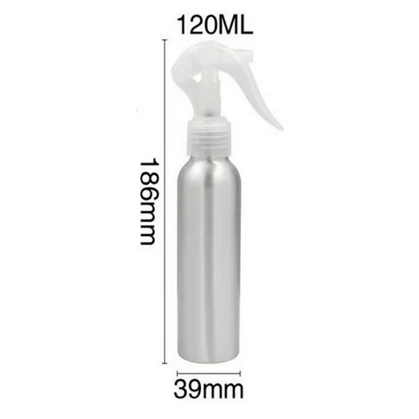 120ML 1 шт. 30/50/100/120/150/250 мл Алюминий бутылки мышки спрей бутылка тумана Алюминий бутылка для пополнения Мышь спрей бутылка s - Цвет: 120ML