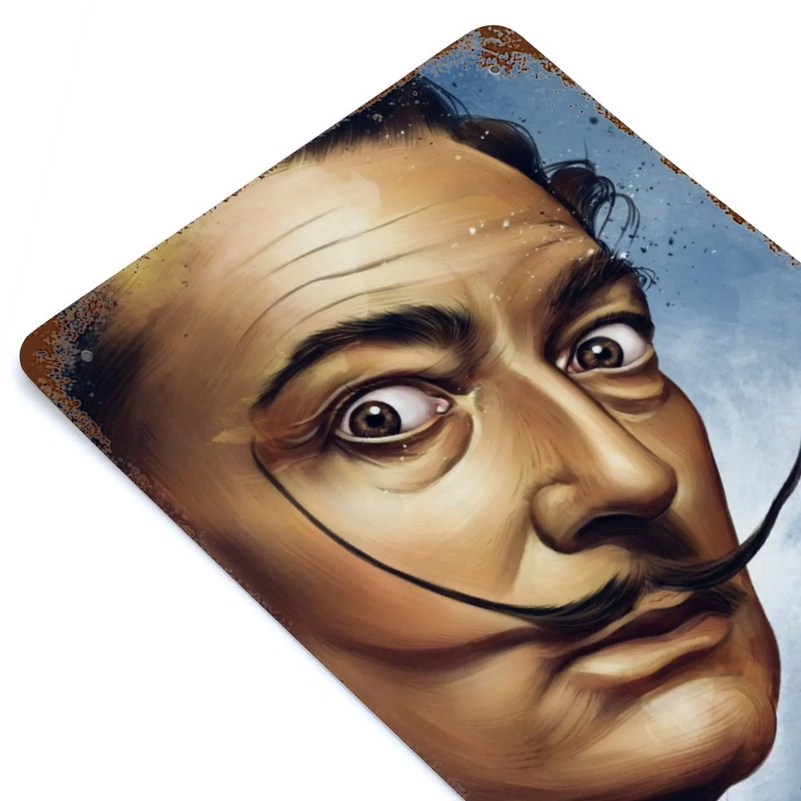 

Salvador Dali Printed Retro Metal Poster Decor Home Wall Decoration Tin Sign Plaque