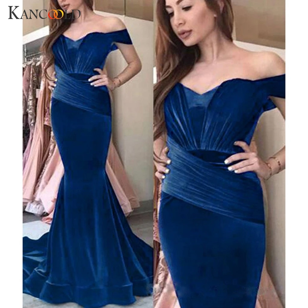 Формальное вечернее платье KANCOOLD 2019 красивое новое женское русалки с длинным