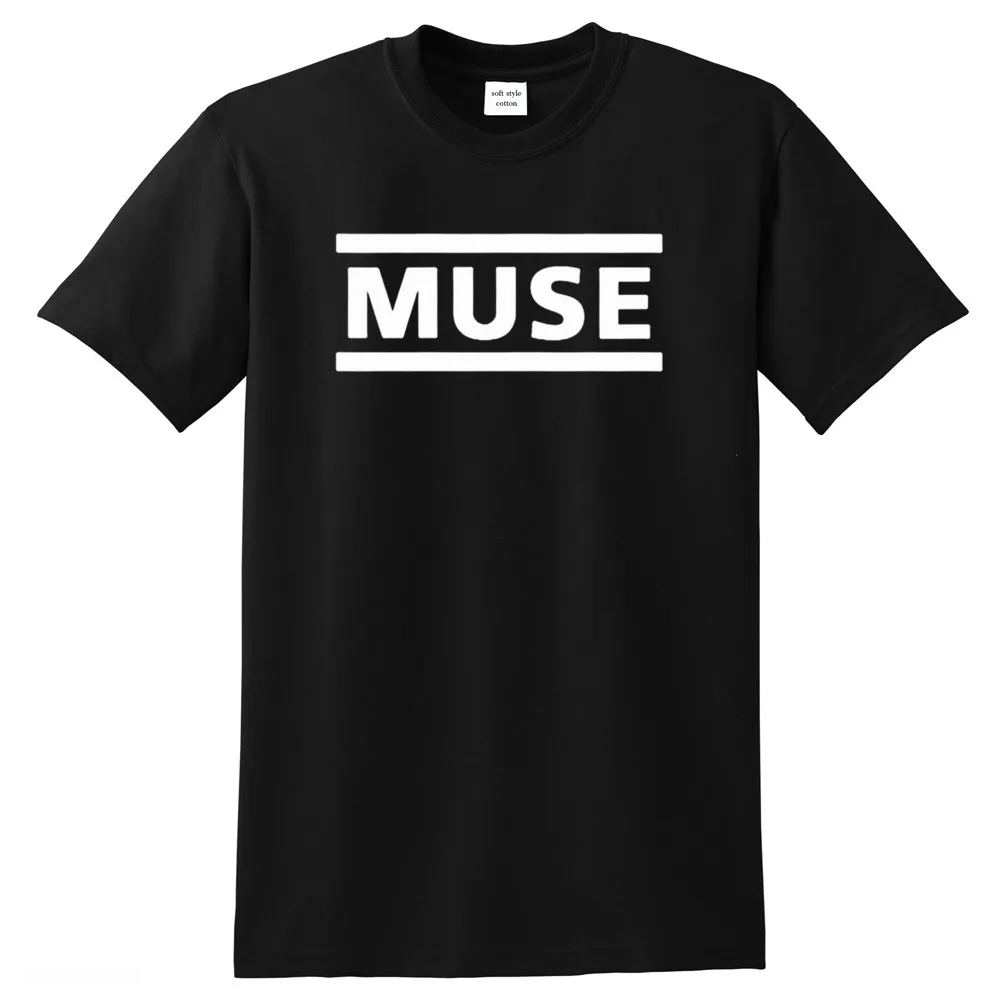 

T-shirt muse Rock Band men tshirt 100% cotton High quality letter printed T shirts O-neck hip hop tops harajuku mens shirt