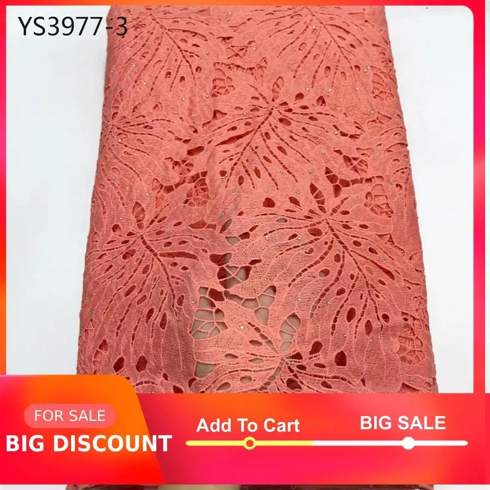 Высокое качество полиэстер/хлопок Материал африканский шнур кружева в Швейцарии