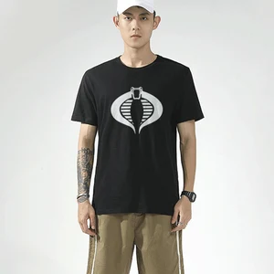 Футболка с коротким рукавом для мужчин с коротким рукавом Кобра GI JOE рост Кобра принт, футболка на каждый день с круглым вырезом хлопковая футболка размера плюс, топы, футболки для девочек