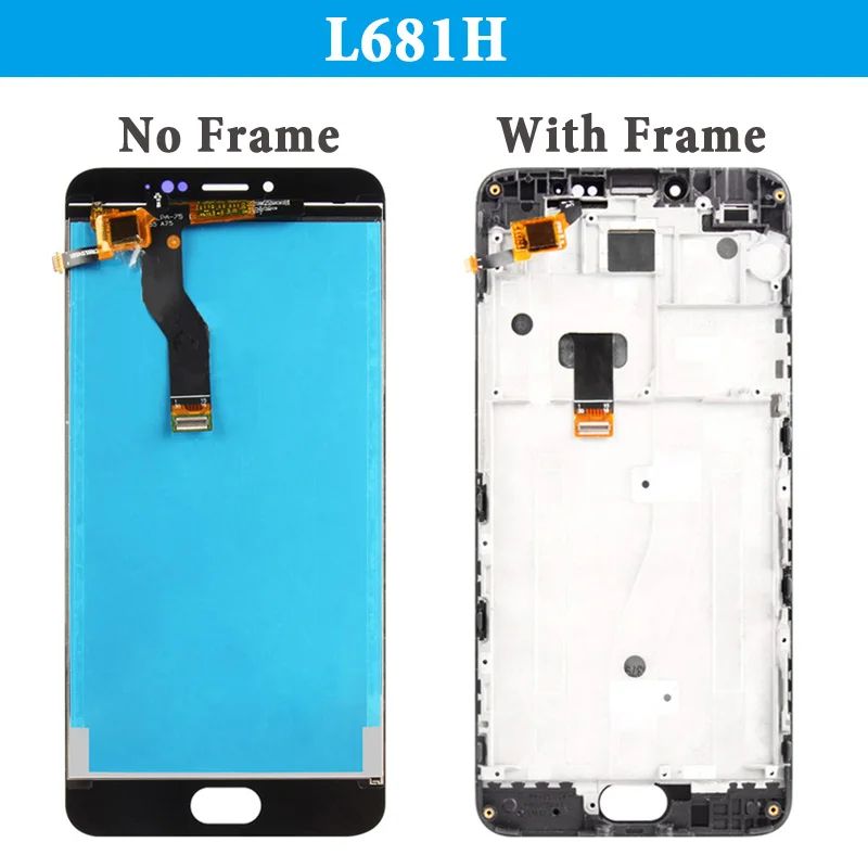 Оригинальная рамка lcd для Meizu M3 Note L681H M681H ЖК дисплей Экран дисплея Замена Digiziter