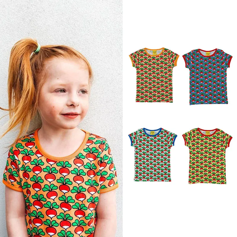 Детские футболки новинка 2021 летняя шведская брендовая футболка с коротким