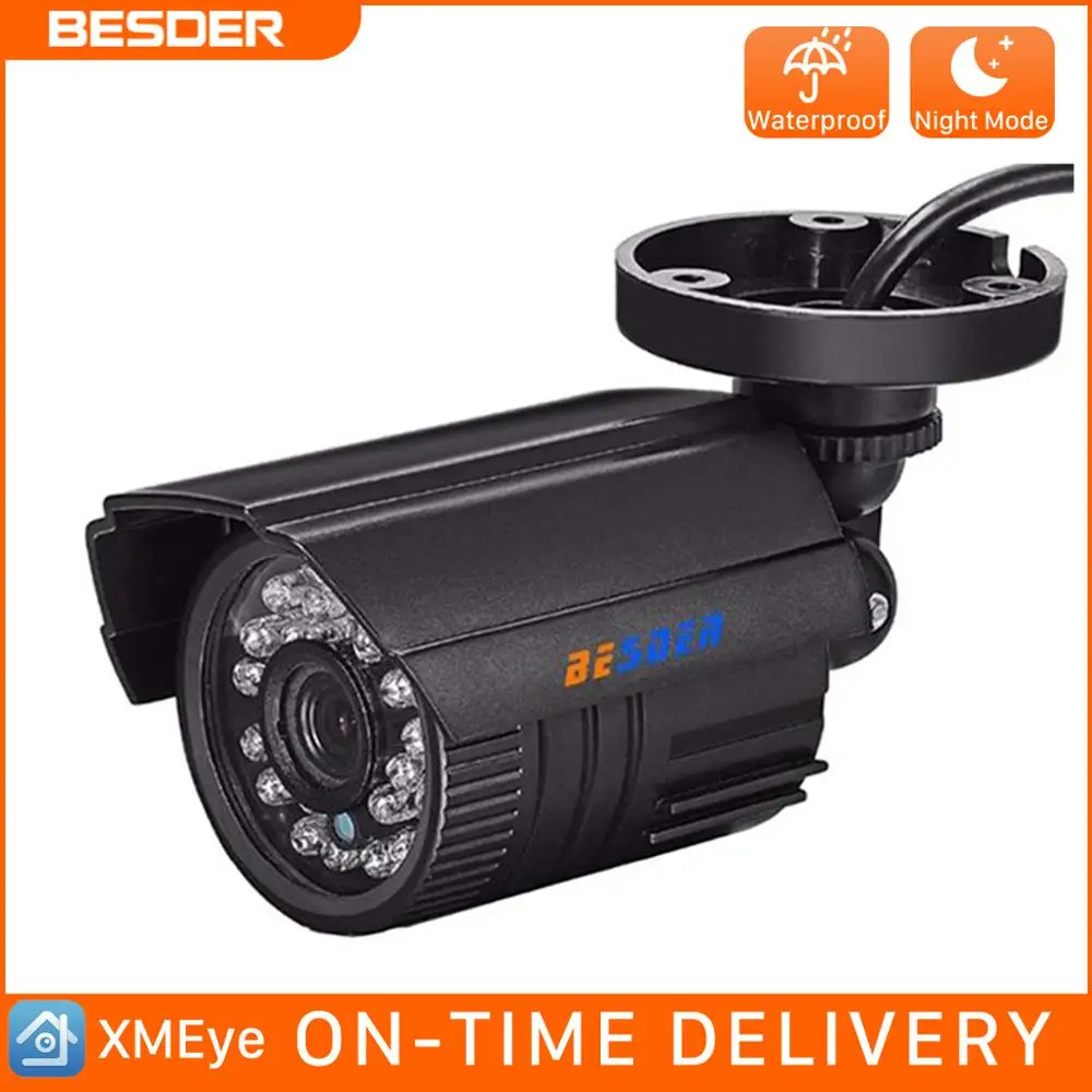Аналоговая камера BESDER 800 TVL/1000 TVL 24 шт. ИК светодиодная наружная цилиндрическая