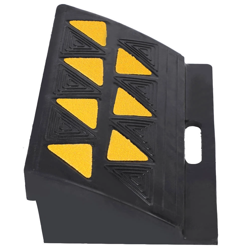 

2pcs Heavy Duty Portable Rubber Kerb Ramp Non-slip Durable 40x25x13cm Car Curb Ramps