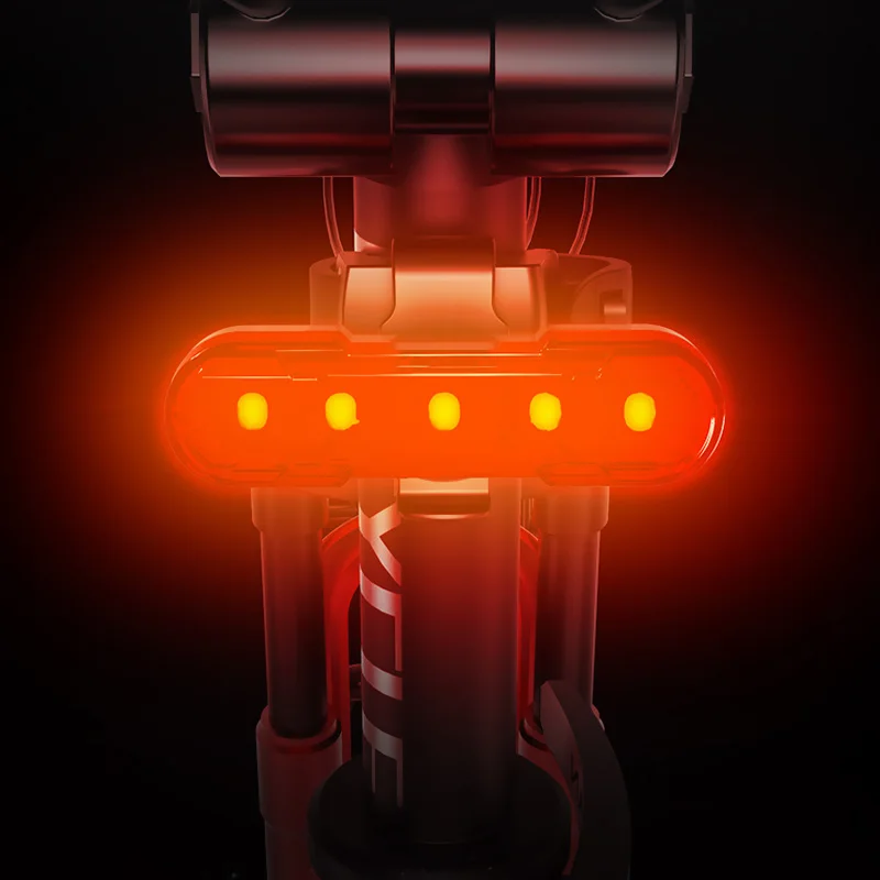 

4 Modes Bicycle Light Waterproof Rear Taillight LED USB Rechargeable Mountain Safety Warning Square Fixed Focus Cycling Bike