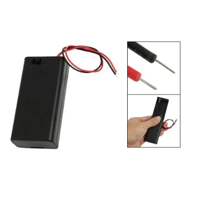 Черный пластиковый чехол для телефона с переключателем ВКЛ/ВЫКЛ 2x1 5 в AA |