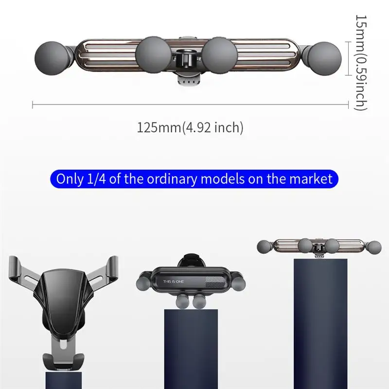 

Universal Grid Gravity Car Phone Holder w/Magnetic Charging Cable Car Mount Air Vent Clip GPS Bracket For iPhone Samsung Xiaomi
