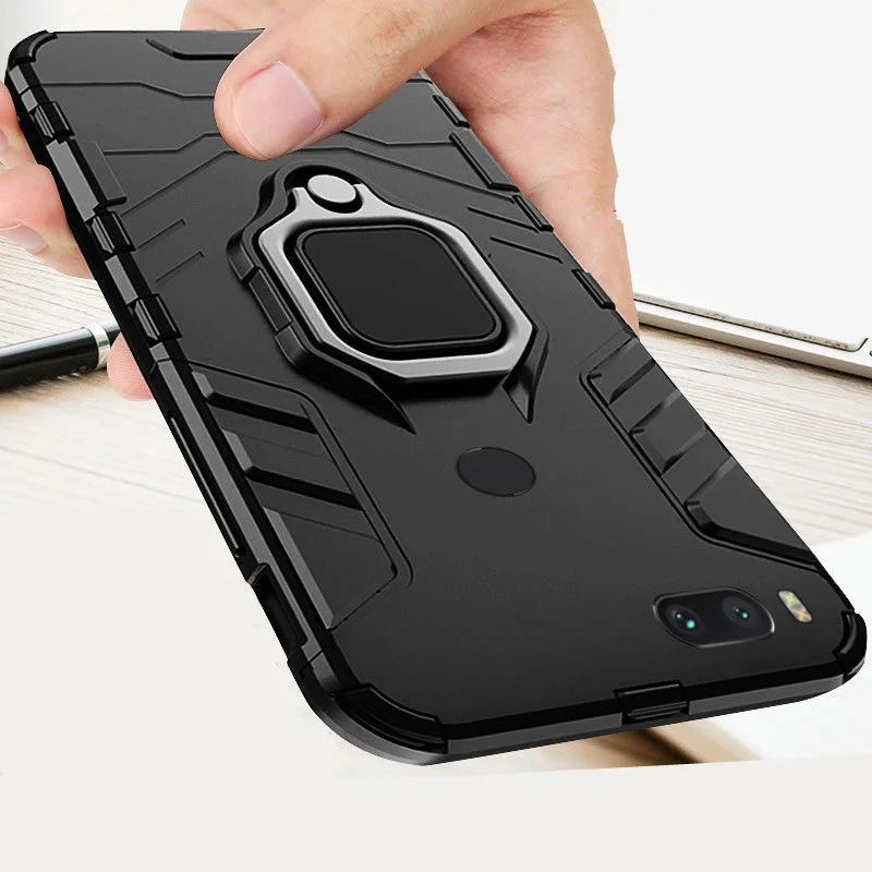 

For Xiaomi Mi A1 Case for Xiomi Xiaomi Mi 5x A1 5 X A 1 Mi5X MiA1 Case Luxury Armor Magentic Ring Car Holder Cover Phone Coque