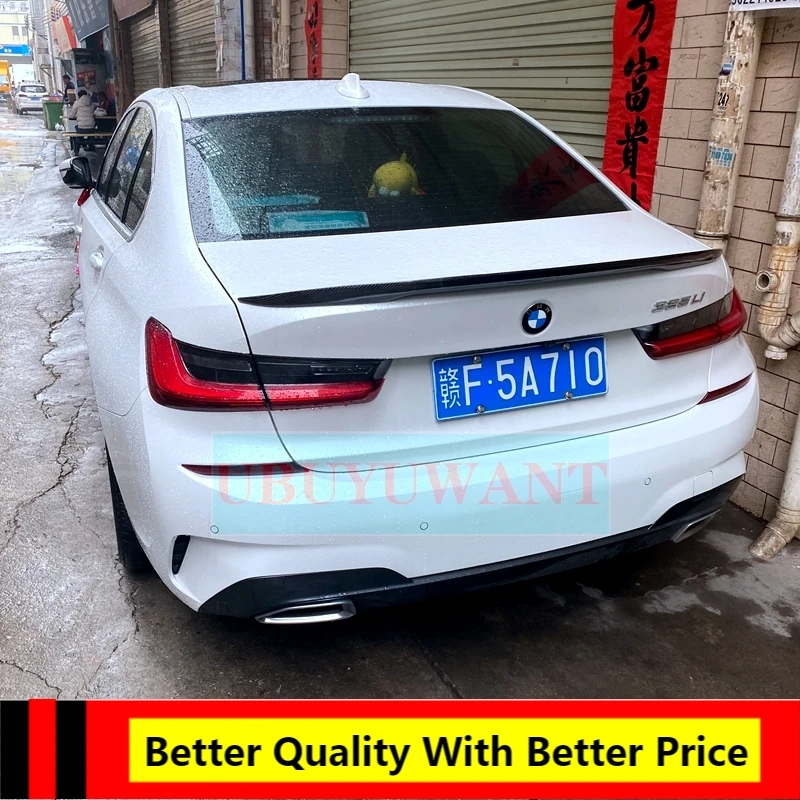 

EPFBSQP P Style Carbon Fiber Rear Trunk Spoiler For BMW New 3Series 320i 330i 335i 340i 2019-2021 G20 P Styling Spoiler Wing