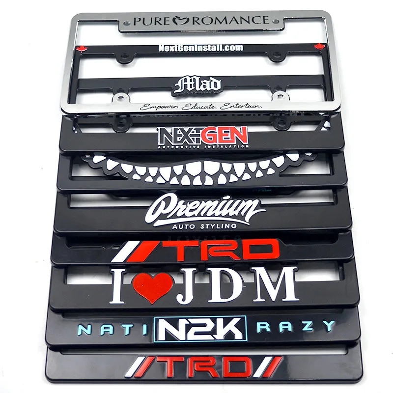 Комплект из 2 предметов в Северной Америке рамка номерного знака пластиковые