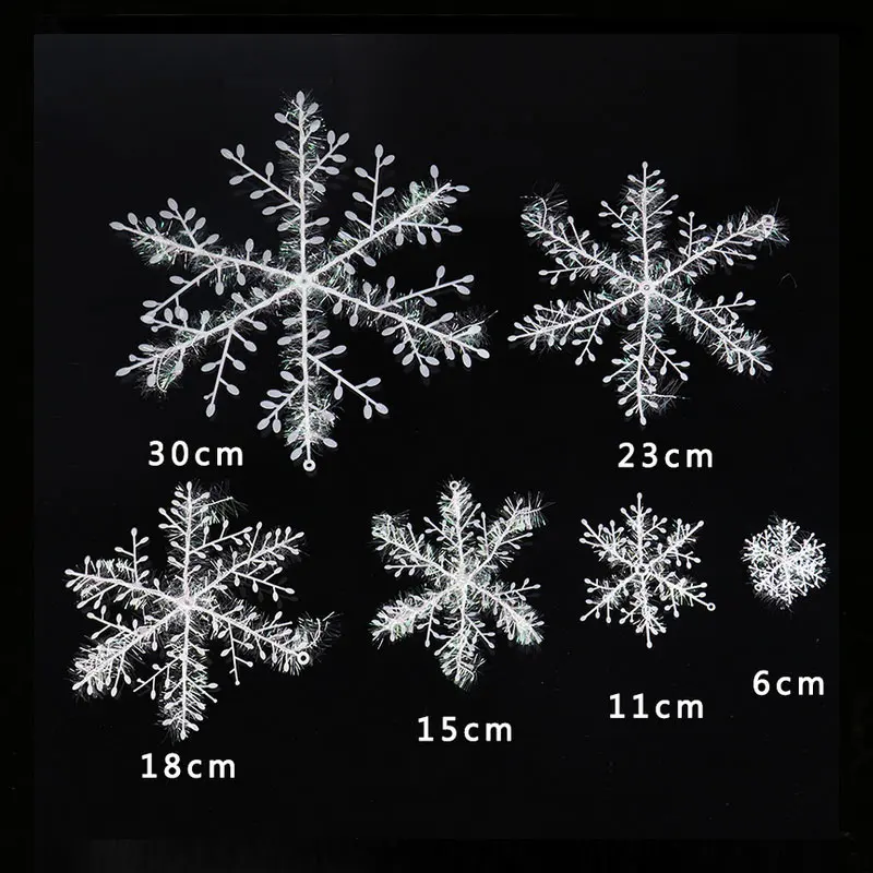 Рождественские снежинки рождественские веревка с подвеской елки украшения