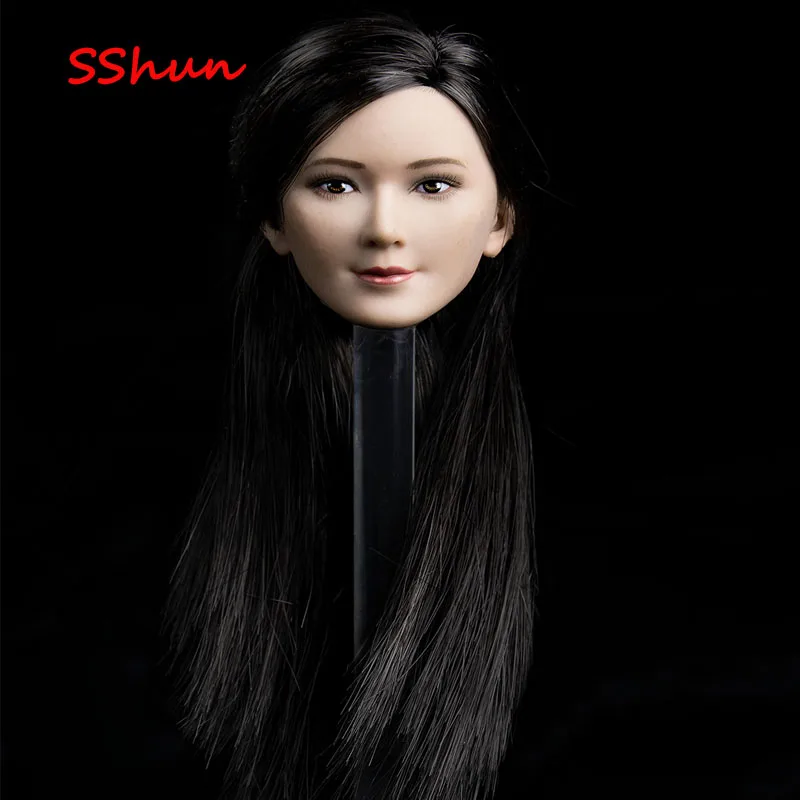 TYM037 1/6 весы женский кукла солдат головка Скульптура азиатские Красота Lingling