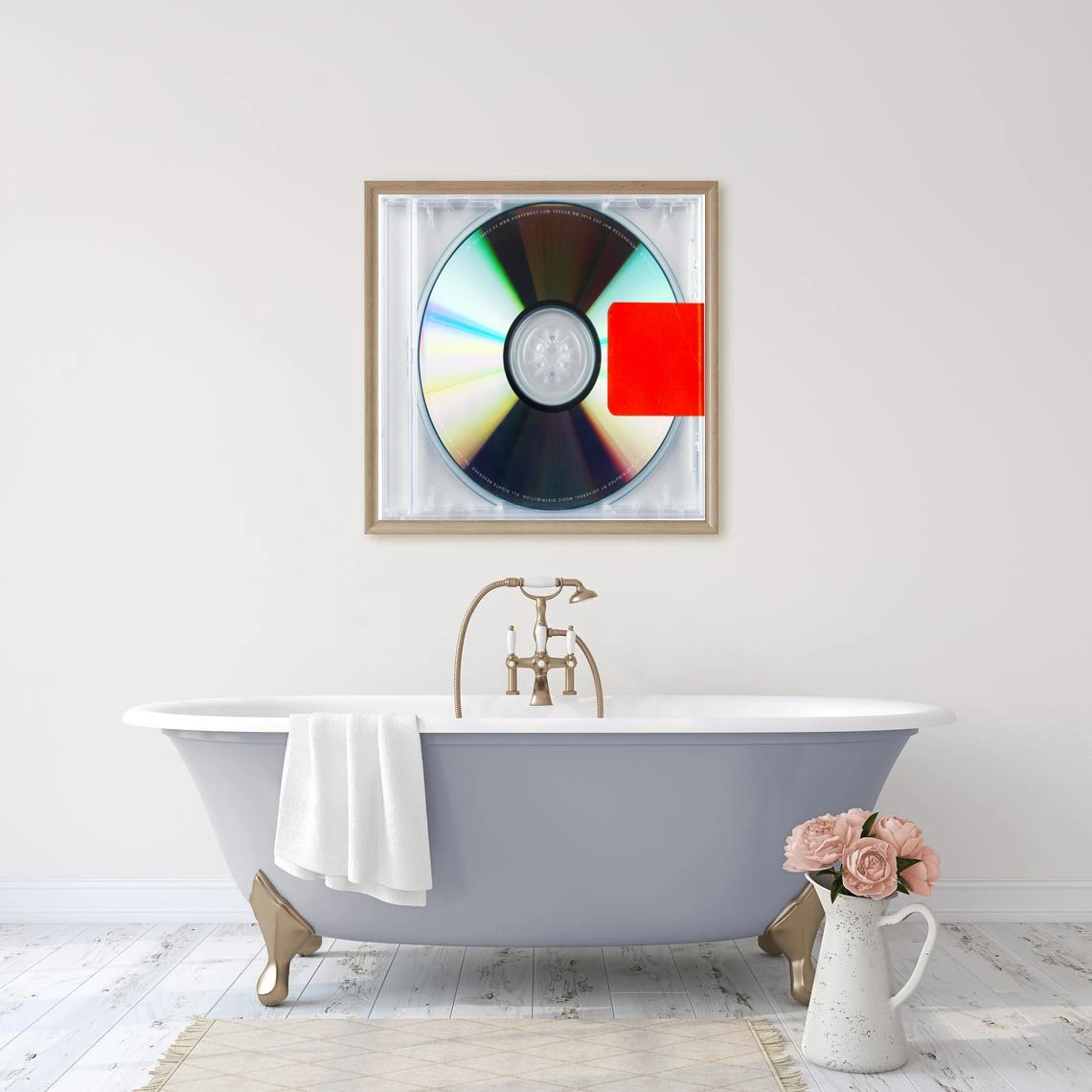 Kanye West Yeezus Обложка музыкального альбома Холст Плакат Домашняя настенная живопись